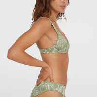 Saltwater Elsie Rita Bikini-Set | Green Textured Jungle