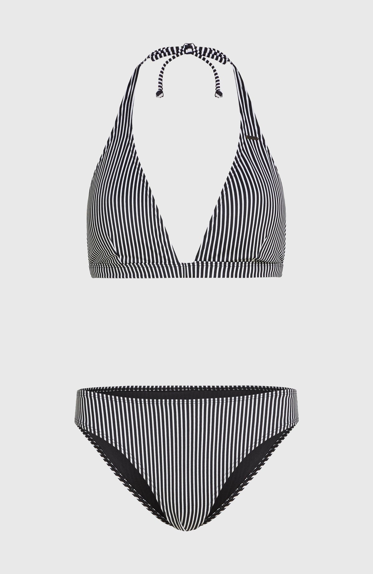 Essentials Marga Cruz Bikini-Set | Black Micro Stripe