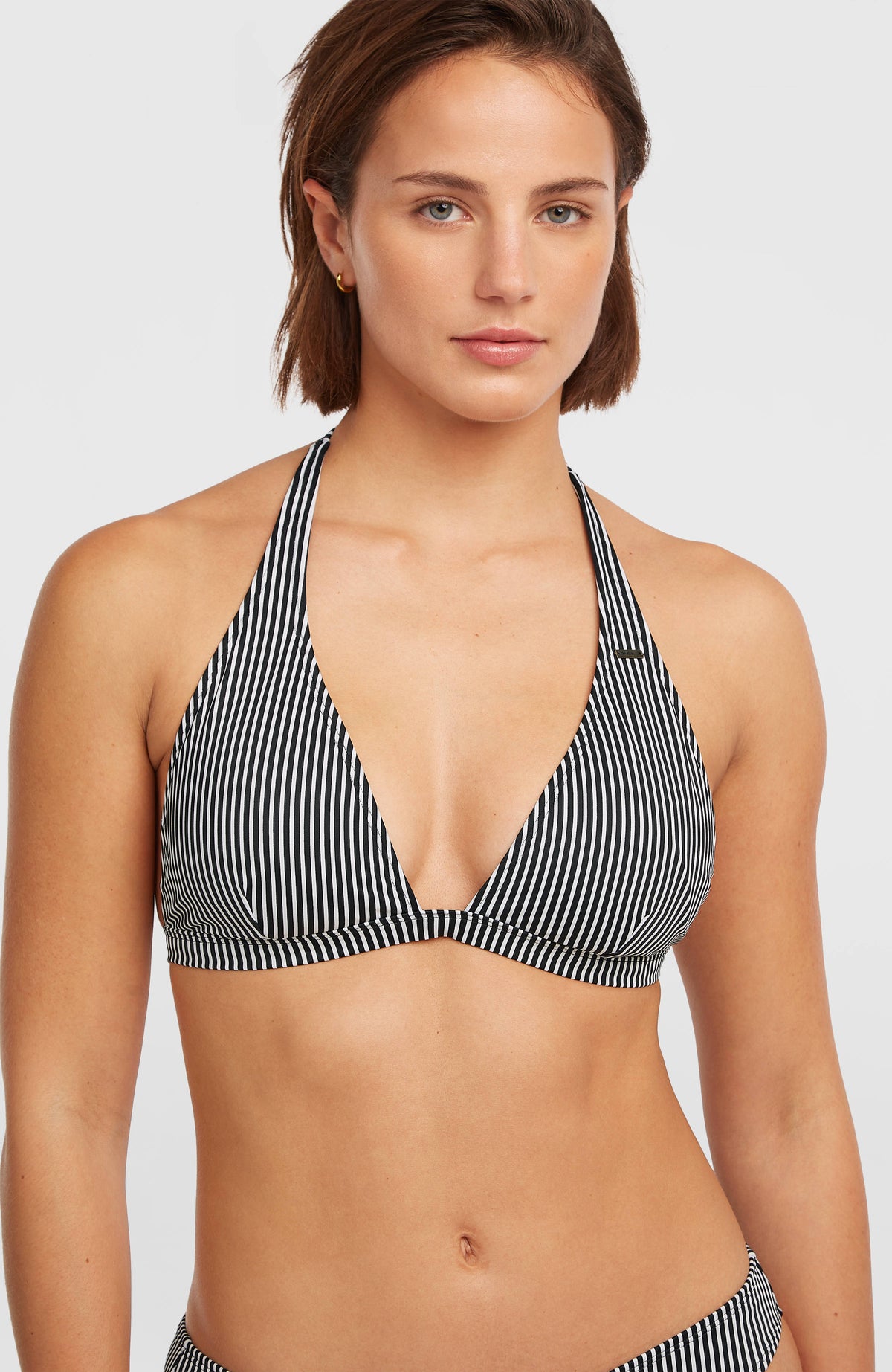 Essentials Marga Cruz Bikini-Set | Black Micro Stripe