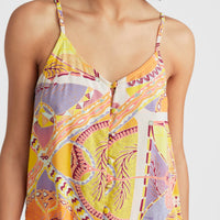 Tiare Woven Tanktop | Yellow Scarf Print