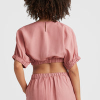 Tidda Woven Crop-Top | Ash Rose