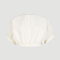 Tidda Woven Crop-Top | Bleached Sand