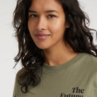 Future Surf Society T-Shirt | Deep Lichen Green