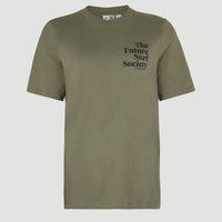 Future Surf Society T-Shirt | Deep Lichen Green