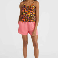 Tiare Woven Tanktop | Orange Rainbow Stripe