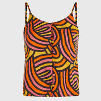 Tiare Woven Tanktop | Orange Rainbow Stripe