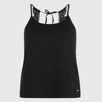 Essentials Ava Tanktop mit Spitze | Black Out