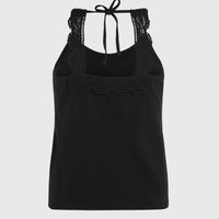 Essentials Ava Tanktop mit Spitze | Black Out