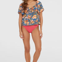 Huges Web-Oberteil | Blue Painted Tropics