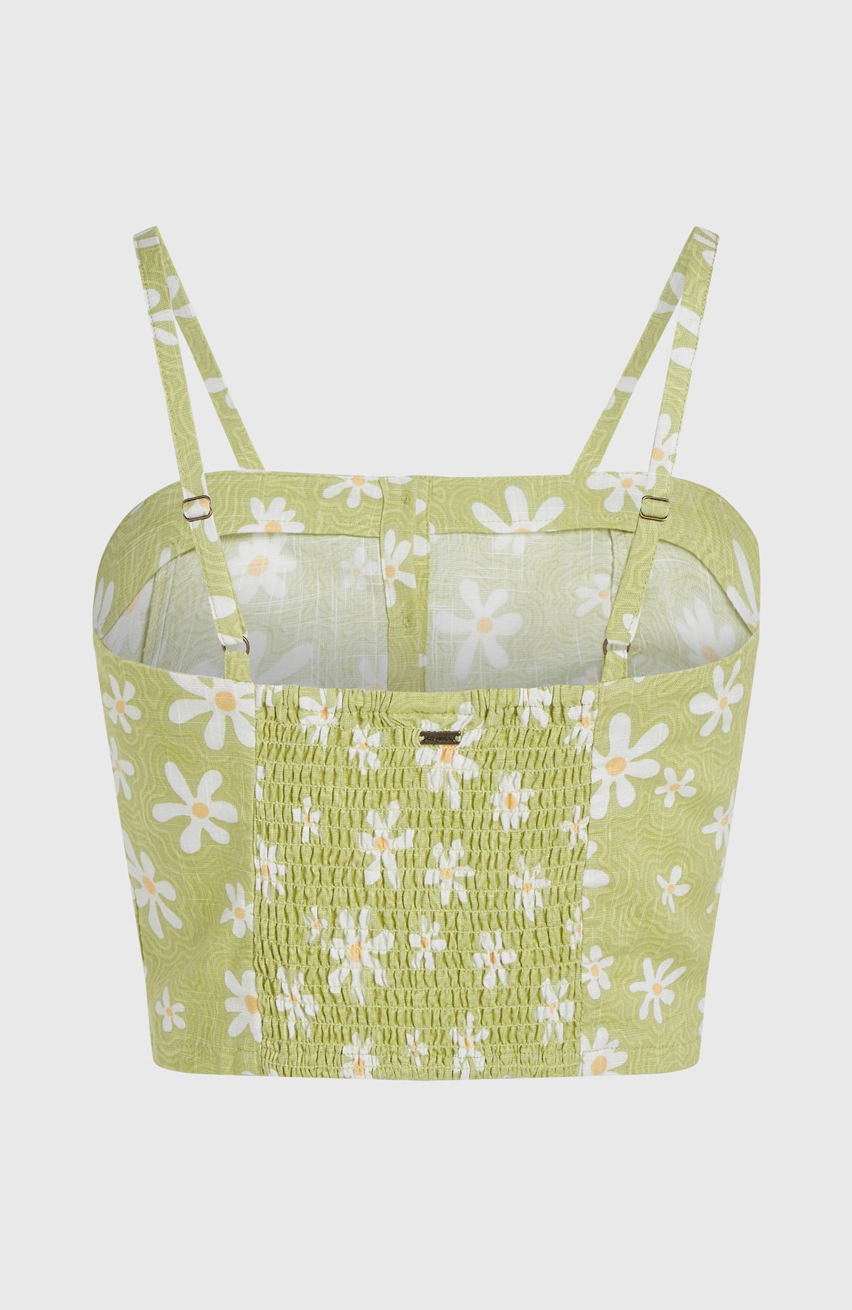 Beach Vintage Cropped Top | Green Daisyline