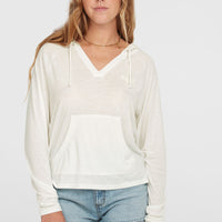 Essentials Langarm-Hoodie | Snow White