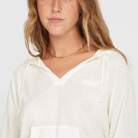 Essentials Langarm-Hoodie | Snow White