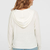 Essentials Langarm-Hoodie | Snow White