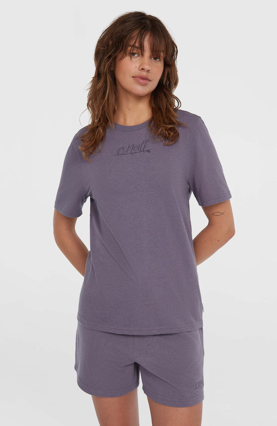 Essentials Script T-Shirt | Storm