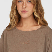 Essentials Script T-Shirt in Drape-Optik | Pure Cashmere