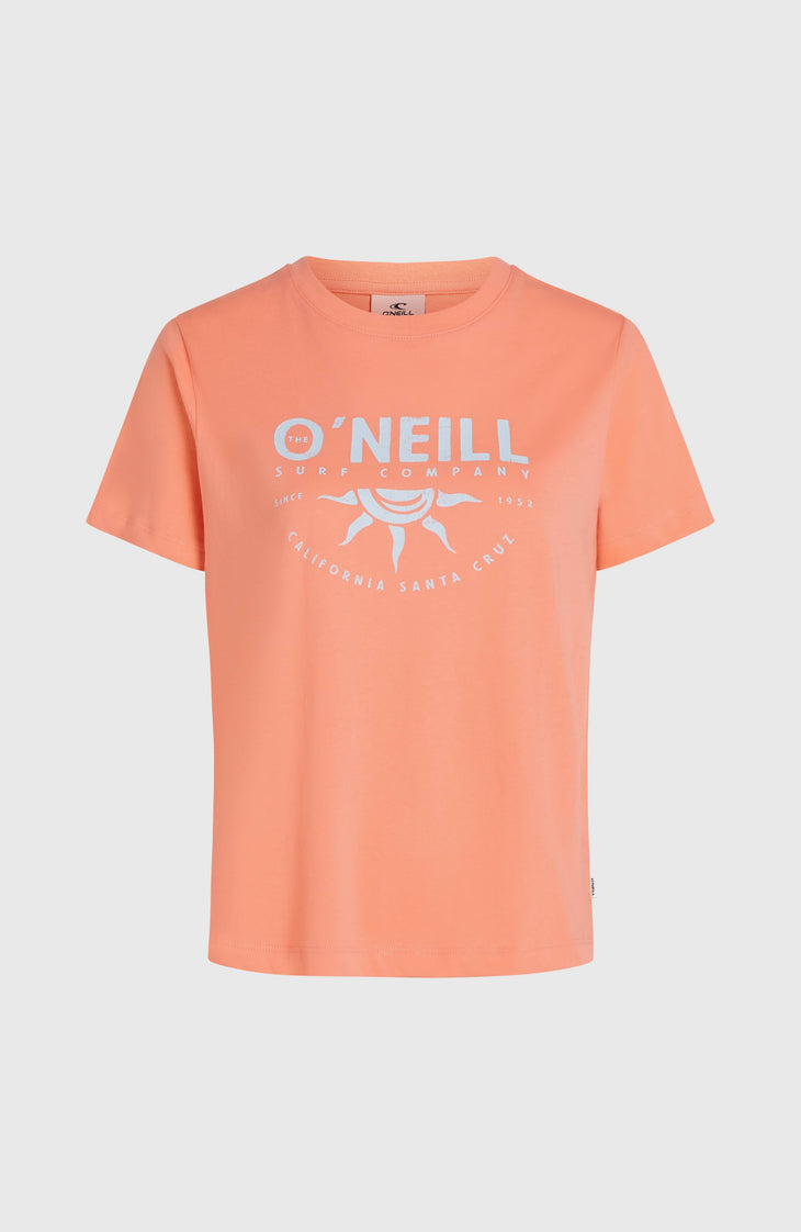Front Print T-Shirt | Funky Peach