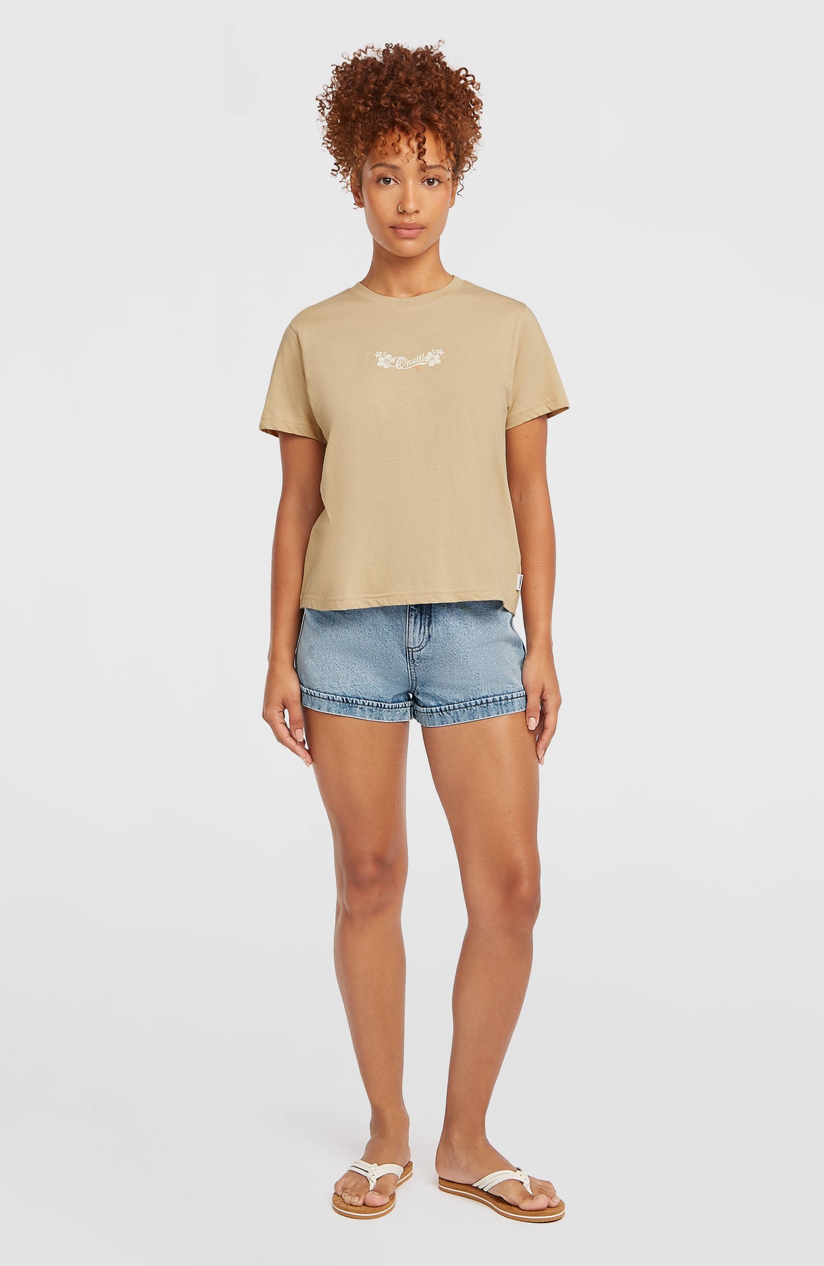 Essentials Script T-Shirt | Cocoa Sand