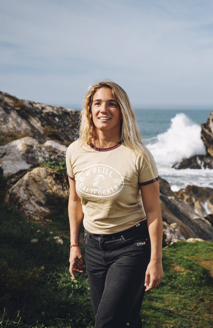 O'Riginals Front Print T-Shirt | Olive Blush
