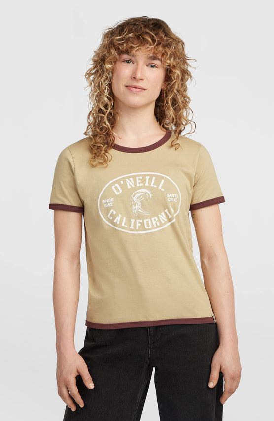 O'Riginals Front Print T-Shirt | Olive Blush