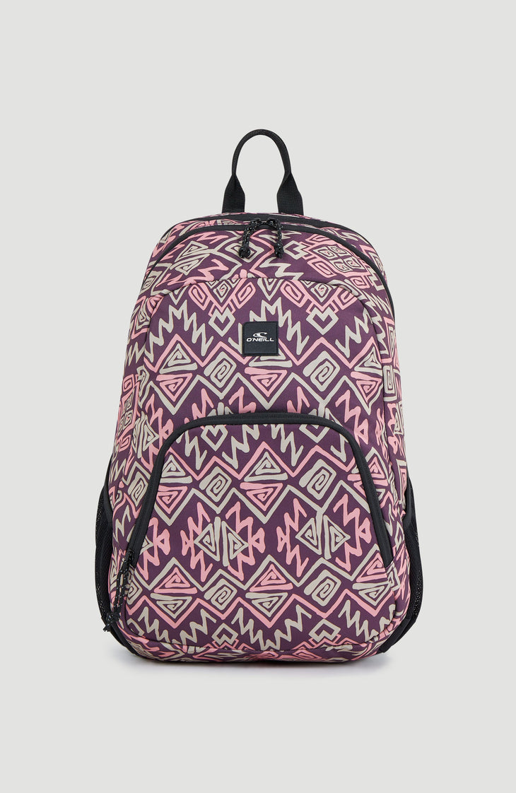 Wedge Rucksack | Purple Retro Ikat