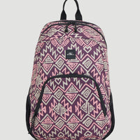 Wedge Rucksack | Purple Retro Ikat