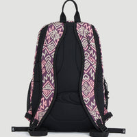 Wedge Rucksack | Purple Retro Ikat