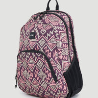 Wedge Rucksack | Purple Retro Ikat