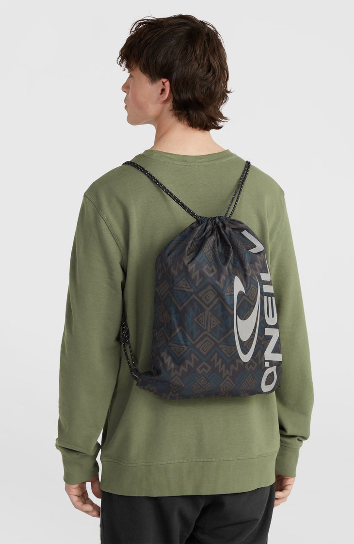 Turnbeutel | Black Retro Ikat
