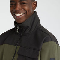 Utility Heavy Fleecejacke | Forest Night Colour Block