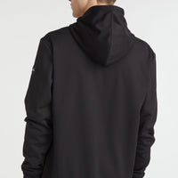 Rutile Fleece-Kapuzenjacke | Black Out