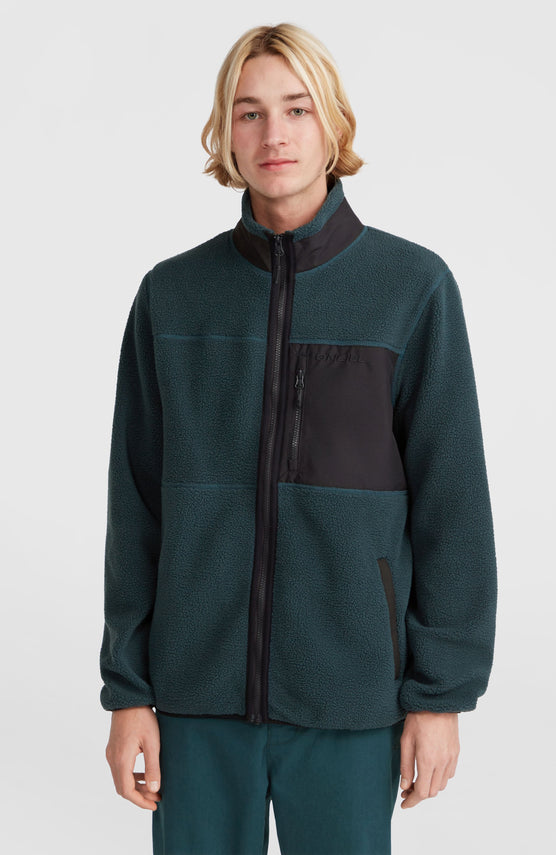 Flauschige Fleecejacke mit Reißverschluss | Alma Steel