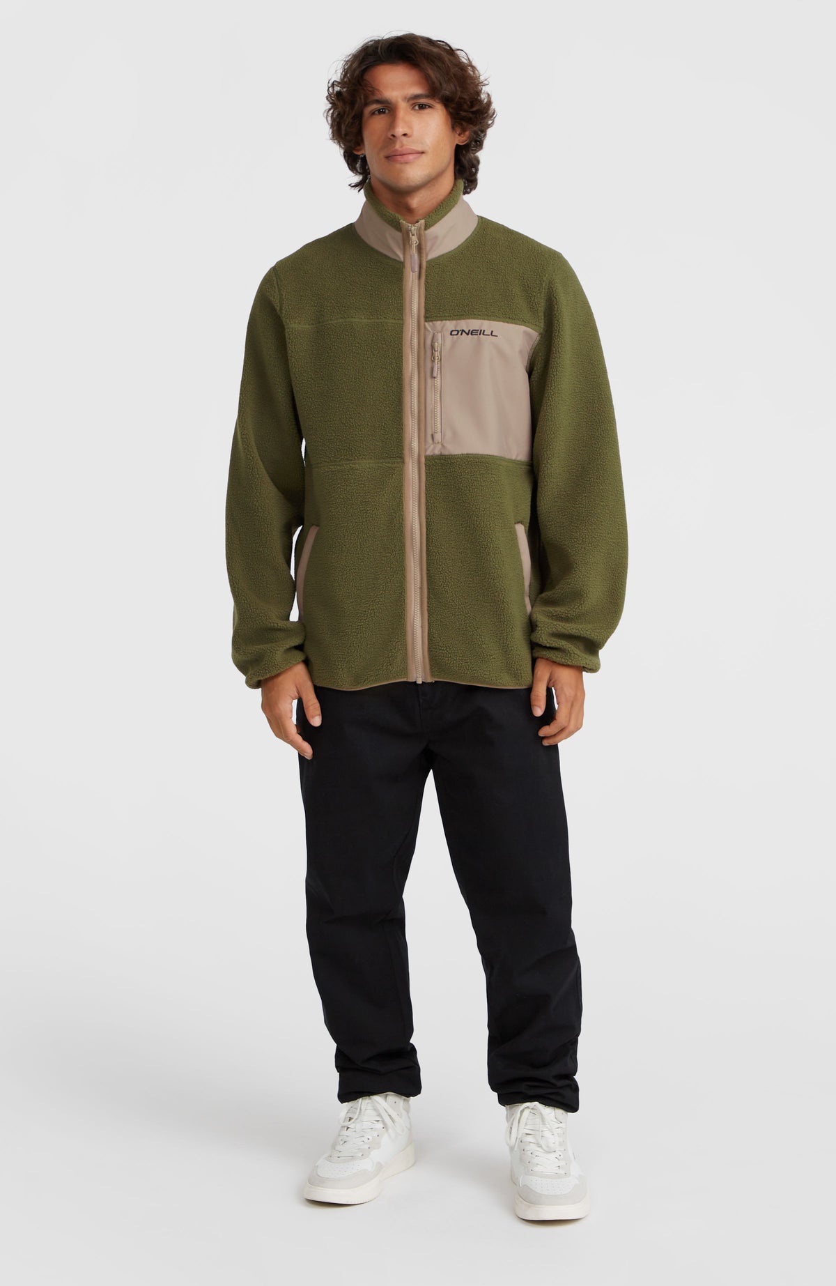 Flauschige Fleecejacke mit Reißverschluss | Forest Night