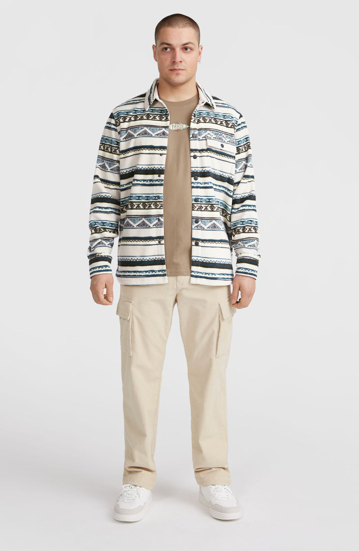 Superfleece Shirt | Grey Ikat Stripe