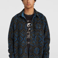 Superfleece Shirt | Black Retro Ikat