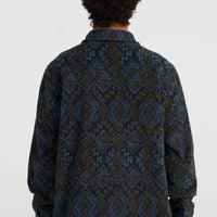 Superfleece Shirt | Black Retro Ikat