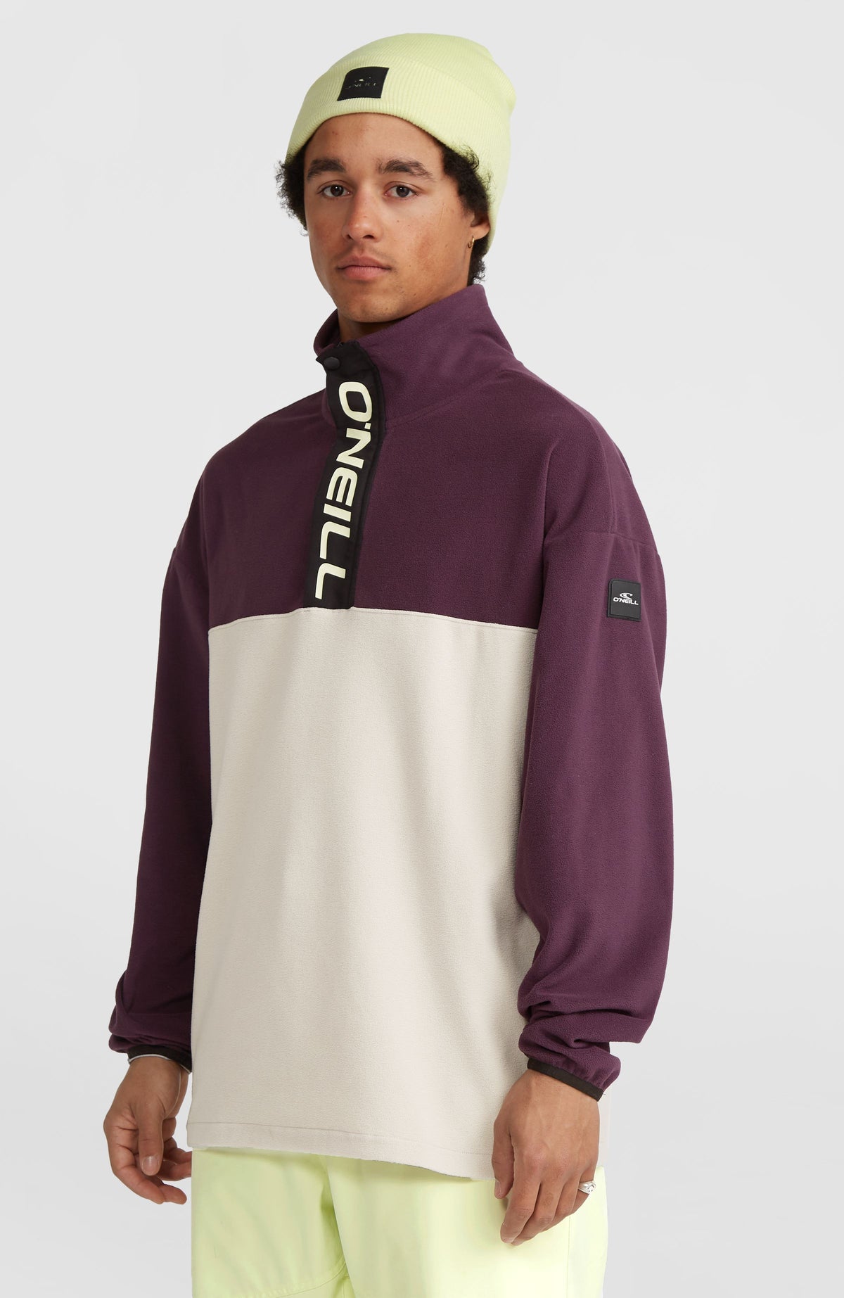 O'Riginals Polartec® 100 Fleecepullover | Aubergine Colour Block