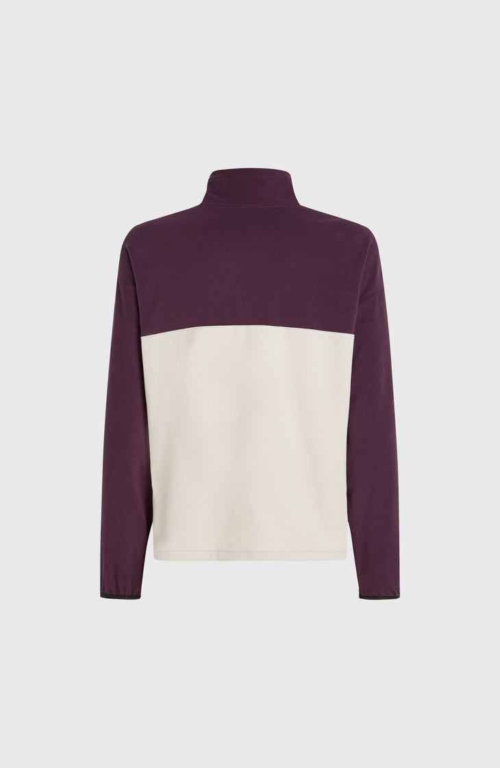 O'Riginals Polartec® 100 Fleecepullover | Aubergine Colour Block