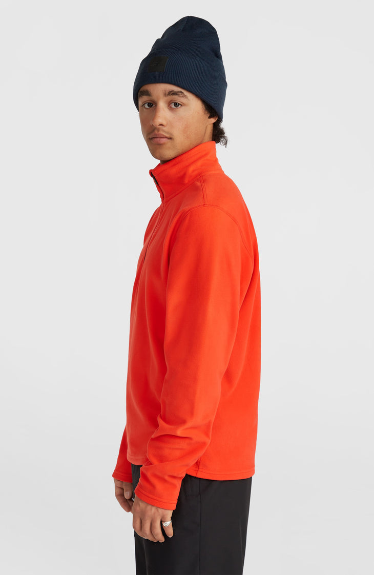 Jack's Polartec® 100 Fleecepullover mit Halbreißverschluss | Paprika Flame