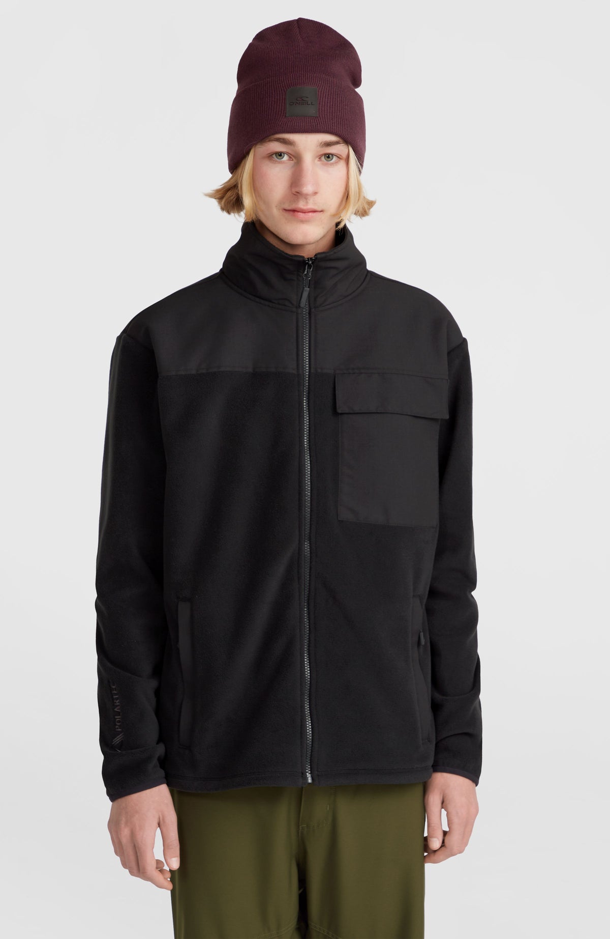 Utility Polartec® 200 Fleecejacke mit Reißverschluss | Black Out