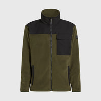 Utility Polartec® 200 Fleecejacke mit Reißverschluss | Forest Night Colour Block