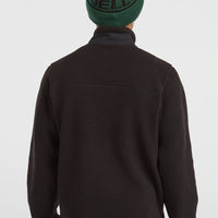 Flauschige Must-Have Fleecejacke mit Reißverschluss | Black Out