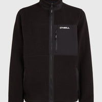 Flauschige Must-Have Fleecejacke mit Reißverschluss | Black Out