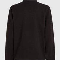 Flauschige Must-Have Fleecejacke mit Reißverschluss | Black Out