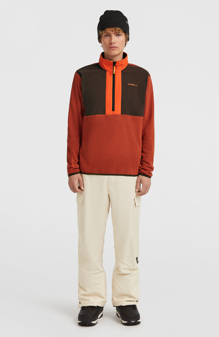 FWC'Cruz Triple Polartec® Fleecepullover | Coffee Bean Colour Block