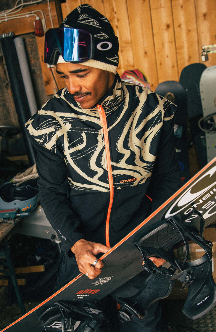 FWC'Play Polartec® Hyperfleece-Jacke mit Reißverschluss | Beige Snowtracks