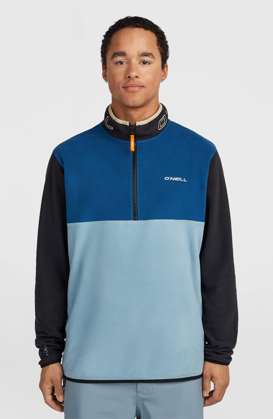 FWC'Cruz Triple Polartec® Fleecepullover mit Halbreißverschluss | Regal Blue Colour Block