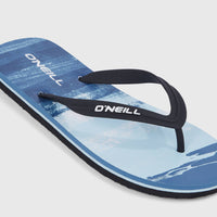 Profile Graphic Sandalen | Blue Melted Texture