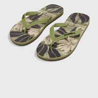 Profile Graphic Sandalen | Green Dusty Flower