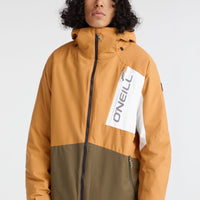 Jacksaw Jacke | Rich Caramel Colour block