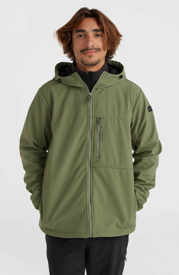 O'Neill TRVLR Series Softshell-Jacke | Deep Lichen Green